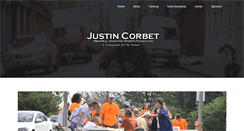 Desktop Screenshot of justincorbetfoundation.com